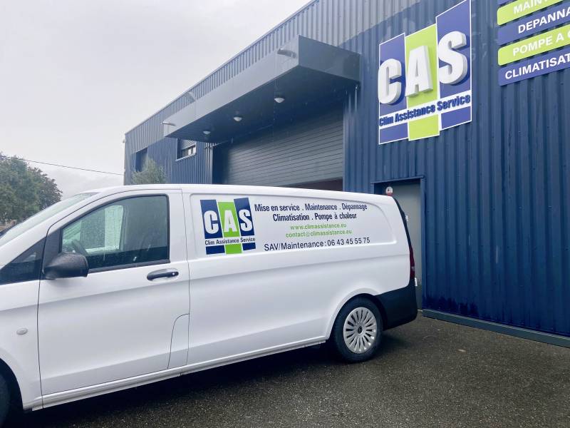 Camion d’intervention Clim Assistance – techniciens mobiles et réactifs sur tout le secteur