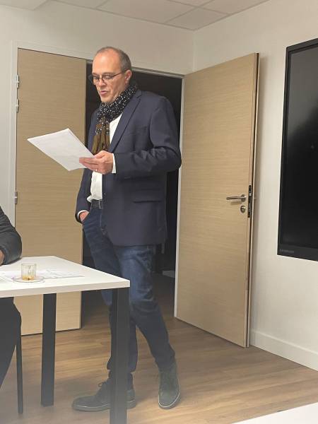 Discours de Luc ROVERY, Président de Clim Assistance Service au siège à Gleizé