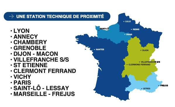 Zones d’intervention de Clim Assistance : Rhône-Alpes, Île-de-France, PACA et plus