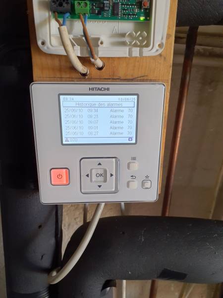 Remplacement vase d’expansion et diagnostic défaut 70 circulateur